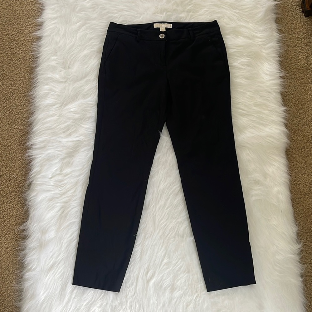 EUC Michael Kors Black Ankle Pants with Side Pockets size petite 4